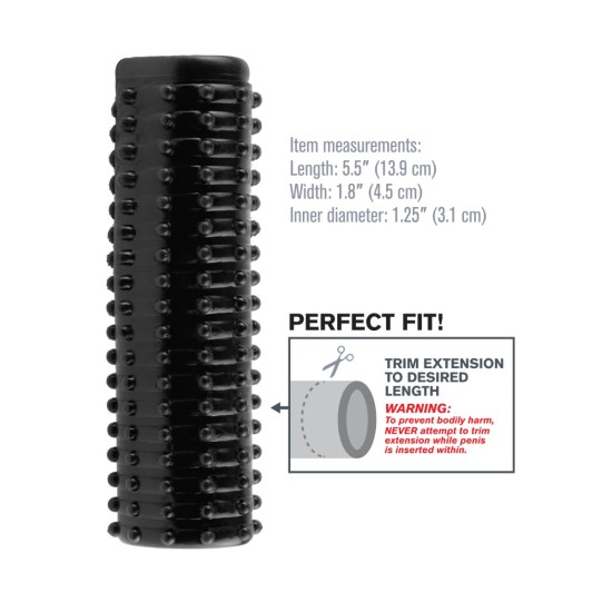 Pipedream - Fantasy X-tensions - Magic Pleasure Sleeve - Black Pipedream - Fantasy X-tensions - Magic Pleasure Sleeve - Black