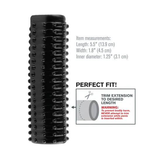 Pipedream - Fantasy X-tensions - Magic Pleasure Sleeve - Black Pipedream - Fantasy X-tensions - Magic Pleasure Sleeve - Black