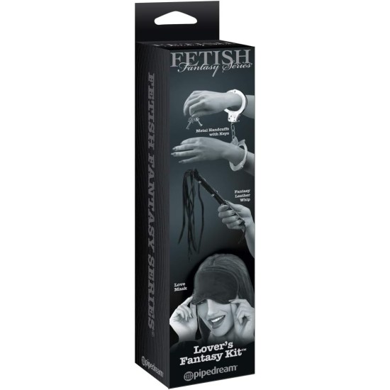 Pipedream - Fetish Fantasy Series Limited Edition - Edition Lover's Fantasy Kit - Black/Silver Pipedream - Fetish Fantasy Series Limited Edition - Edition Lover's Fantasy Kit - Black/Silver