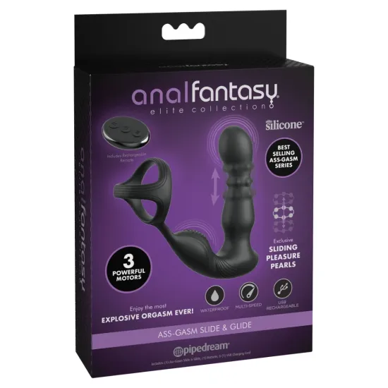 Pipedream - Anal Fantasy Elite - Ass-gasm Slide & Glide - Black Pipedream - Anal Fantasy Elite - Ass-gasm Slide & Glide - Black