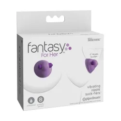 Pipedream - Fantasy For Her - Vibrating Nipple Suck-Hers  - Purple