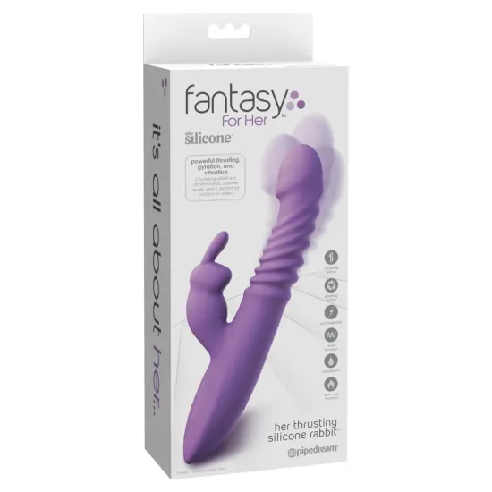 Pipedream - Fantasy For Her - Her Thrusting Silicone Rabbit - Purple Pipedream - Fantasy For Her - Her Thrusting Silicone Rabbit - Purple