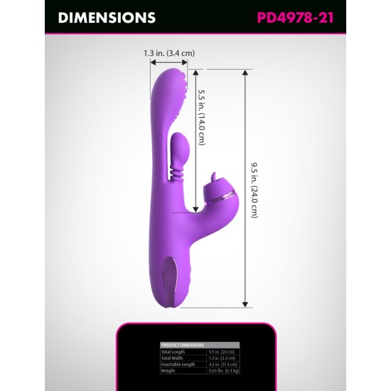 Pipedream - Fantasy For Her - IntiMotion Pulse Pro - Purple Pipedream - Fantasy For Her - IntiMotion Pulse Pro - Purple
