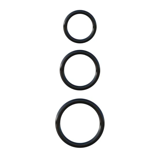 Pipedream - Fantasy C-Ringz - Silicone 3-Ring Stamina Set - Black Pipedream - Fantasy C-Ringz - Silicone 3-Ring Stamina Set - Black
