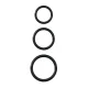 Pipedream - Fantasy C-Ringz - Silicone 3-Ring Stamina Set - Black Pipedream - Fantasy C-Ringz - Silicone 3-Ring Stamina Set - Black
