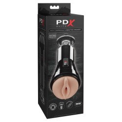 Pipedream - PDX Elite - Cock Compressor Vibrating Stroker   - Light/Black