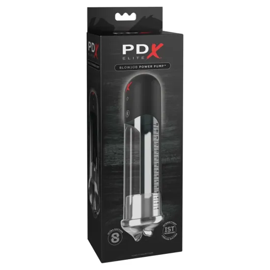 Pipedream - PDX Elite - Blowjob Power Pump - Clear/Black Pipedream - PDX Elite - Blowjob Power Pump - Clear/Black