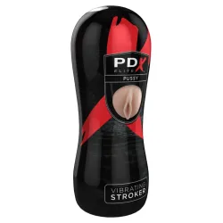 Pipedream - PDX Elite - Vibrating Pussy Stroker  - Light/Black