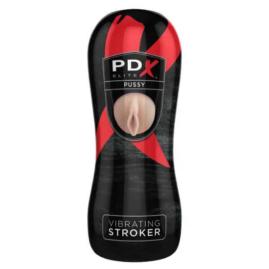 Pipedream - PDX Elite - Vibrating Pussy Stroker - Light/Black Pipedream - PDX Elite - Vibrating Pussy Stroker - Light/Black