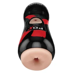 Pipedream - PDX Elite - Vibrating Anal Stroker  - Light/Black