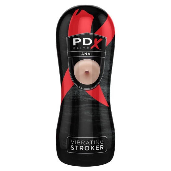 Pipedream - PDX Elite - Vibrating Anal Stroker - Light/Black Pipedream - PDX Elite - Vibrating Anal Stroker - Light/Black
