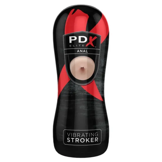 Pipedream - PDX Elite - Vibrating Anal Stroker - Light/Black Pipedream - PDX Elite - Vibrating Anal Stroker - Light/Black