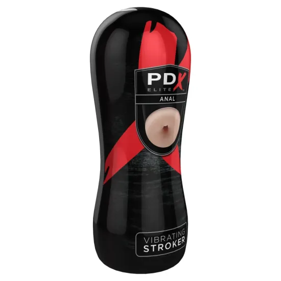 Pipedream - PDX Elite - Vibrating Anal Stroker - Light/Black Pipedream - PDX Elite - Vibrating Anal Stroker - Light/Black