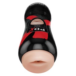Pipedream - PDX Elite - Vibrating Oral Stroker  - Light/Black