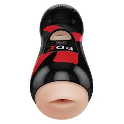 Pipedream - PDX Elite - Vibrating Oral Stroker  - Light/Black