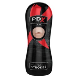 Pipedream - PDX Elite - Vibrating Oral Stroker - Light/Black Pipedream - PDX Elite - Vibrating Oral Stroker - Light/Black