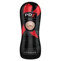 Pipedream - PDX Elite - Vibrating Oral Stroker - Light/Black Pipedream - PDX Elite - Vibrating Oral Stroker - Light/Black