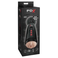 Pipedream - PDX Elite - Dirty Talk Starter Stroker  - Light/Black