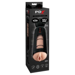Pipedream - PDX Elite - Vibrating Mega Milker  - Light/Black