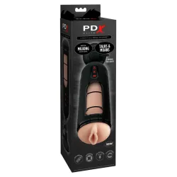 Pipedream - PDX Elite - Vibrating Mega Milker  - Light/Black
