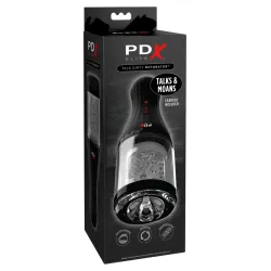 Pipedream - PDX Elite - Talk Dirty Rotobator  - Clear/Black