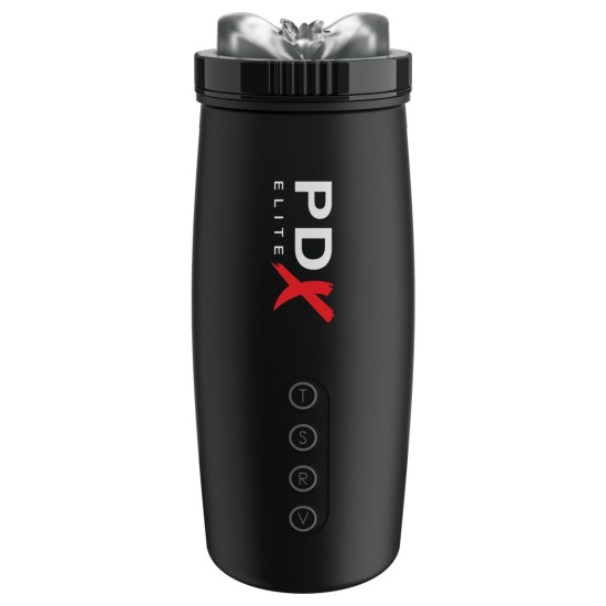 Pipedream - PDX Elite - Motorbator 2 - Clear/Black Pipedream - PDX Elite - Motorbator 2 - Clear/Black