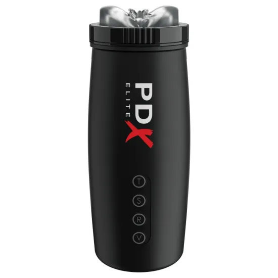 Pipedream - PDX Elite - Motorbator 2 - Clear/Black Pipedream - PDX Elite - Motorbator 2 - Clear/Black