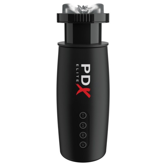 Pipedream - PDX Elite - Motorbator 2 - Clear/Black Pipedream - PDX Elite - Motorbator 2 - Clear/Black