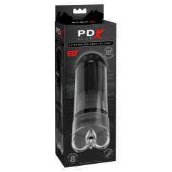 Pipedream - PDX Elite - Extender Pro Vibrating Pump  - Clear/Black