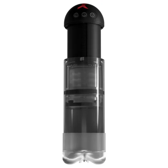 Pipedream - PDX Elite - Extender Pro Vibrating Pump - Clear/Black Pipedream - PDX Elite - Extender Pro Vibrating Pump - Clear/Black