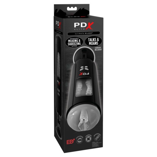 Pipedream - PDX Elite - Ultimate Milker - Clear/Black Pipedream - PDX Elite - Ultimate Milker - Clear/Black