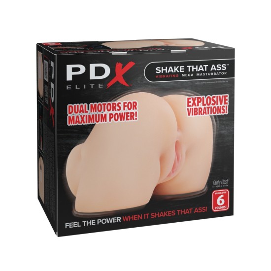 Pipedream - PDX Elite - Shake That Ass Vibrating Mega Masturbator - Light Pipedream - PDX Elite - Shake That Ass Vibrating Mega Masturbator - Light