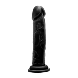 Real Rock - Realistic Dildo 8 inches - Black Real Rock - Realistic Dildo 8 inches - Black