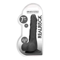 Real Rock - Dong W Testicles 7 inches - Black Real Rock - Dong W Testicles 7 inches - Black