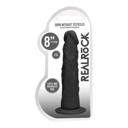 Real Rock - Dong Without Testicles 8 inches - Black