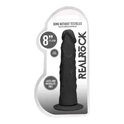 Real Rock - Dong Without Testicles 8 inches - Black Real Rock - Dong Without Testicles 8 inches - Black