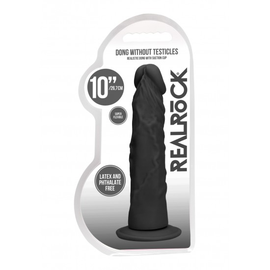 Real Rock - Dong Without Testicles 10 inches - Black Real Rock - Dong Without Testicles 10 inches - Black