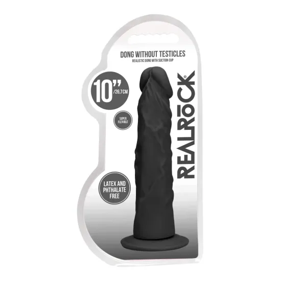 Real Rock - Dong Without Testicles 10 inches - Black Real Rock - Dong Without Testicles 10 inches - Black