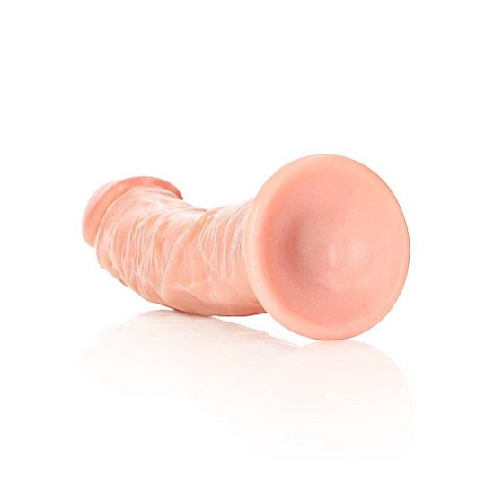 Real Rock - Curved Realistic Dildo with Suction Cup 7 inches - Skin Real Rock - Curved Realistic Dildo with Suction Cup 7 inches - Skin