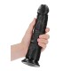 Real Rock - Curved Realistic Dildo with Suction Cup 9 inches - Black Real Rock - Curved Realistic Dildo with Suction Cup 9 inches - Black