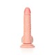 Real Rock - Curved Realistic Dildo & Balls with Suction Cup 7 inches - Skin Real Rock - Curved Realistic Dildo & Balls with Suction Cup 7 inches - Skin