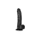 Real Rock - Curved Realistic Dildo & Balls with Suction Cup 8 inches - Black Real Rock - Curved Realistic Dildo & Balls with Suction Cup 8 inches - Black