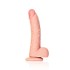 Real Rock - Curved Realistic Dildo & Balls with Suction Cup 8 inches - Skin