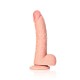 Real Rock - Curved Realistic Dildo & Balls with Suction Cup 8 inches - Skin Real Rock - Curved Realistic Dildo & Balls with Suction Cup 8 inches - Skin