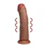 Real Rock - Vibrating Regular Curved Cock - 8 / 20 5 cm - Tan