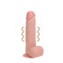 Real Rock - Vibrating Regular Straight Cock with Balls - 7 / 18 cm - Flesh