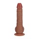 Real Rock - Vibrating Regular Straight Cock with Balls - 7 / 18 cm - Tan Real Rock - Vibrating Regular Straight Cock with Balls - 7 / 18 cm - Tan