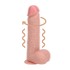 Real Rock - Vibrating and Rotating Straight Cock with Balls - 8 / 20 5 cm - Flesh