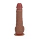 Real Rock - Vibrating and Thrusting Straight Cock with Balls - 8 / 20 5 cm - Tan