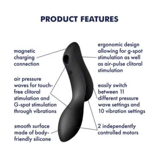 Satisfyer Curvy Trinity 2 - black Satisfyer Curvy Trinity 2 - black